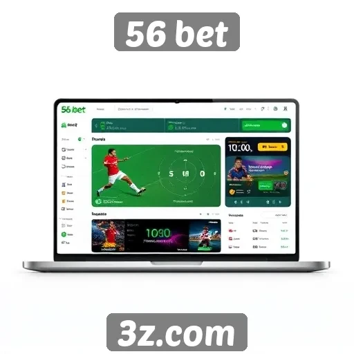Análise da interface do usuário do site 56 bet