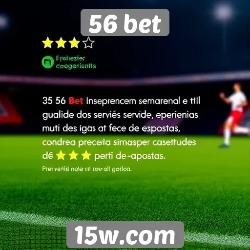Avaliações de usuários sobre o 56 bet